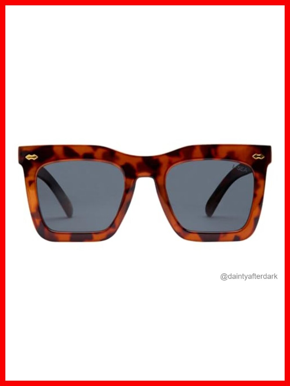 Oversized Square Polarized Sunglasses Scratch-Resistant Lenses